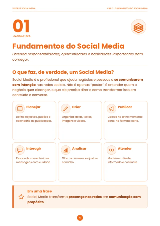 Página 5: o que faz, de verdade, um social media