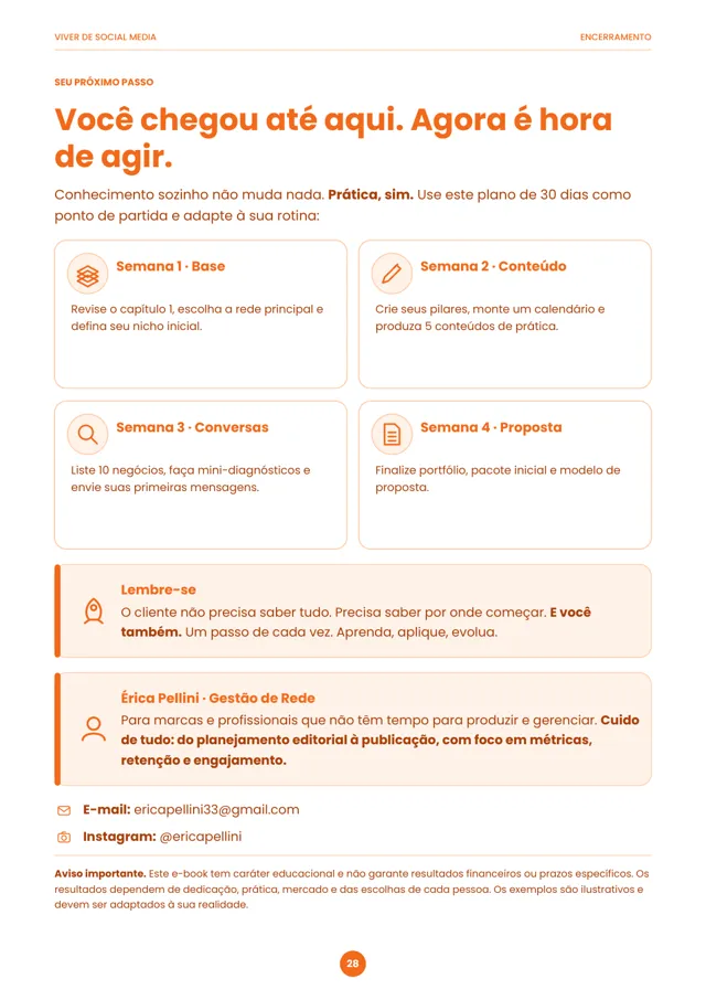 Página 28: seu plano de 30 dias